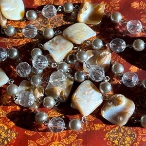Vintage Shell Necklace 
Long 46”
EUC